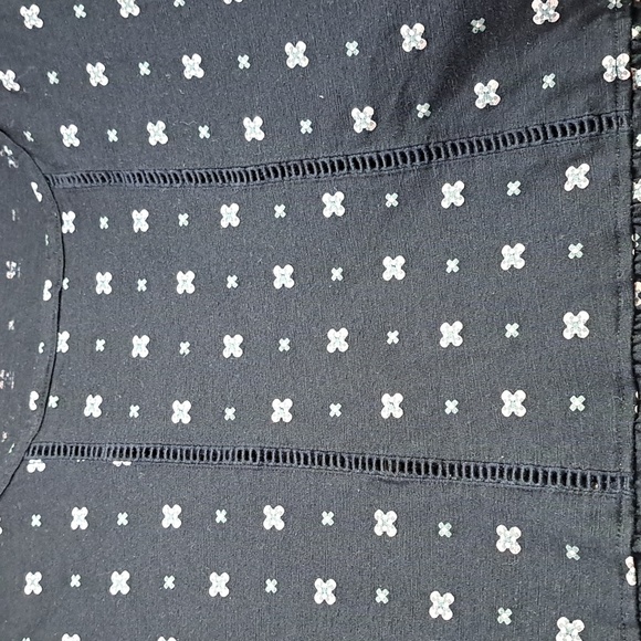 Penningtons In Every Story Black Pink Floral Shortsleeve Tee Peplum VG 4X - Picture 4 of 11